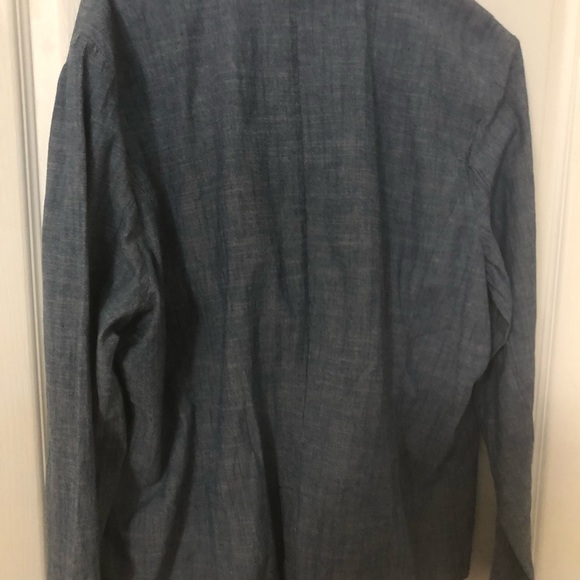 Women chambray denim blazer - Picture 3 of 5